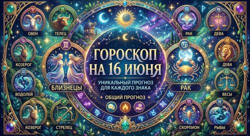 Гороскоп на 16 июня