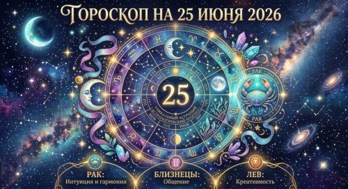 Гороскоп на 25 июня: звёзды советуют не торопить события