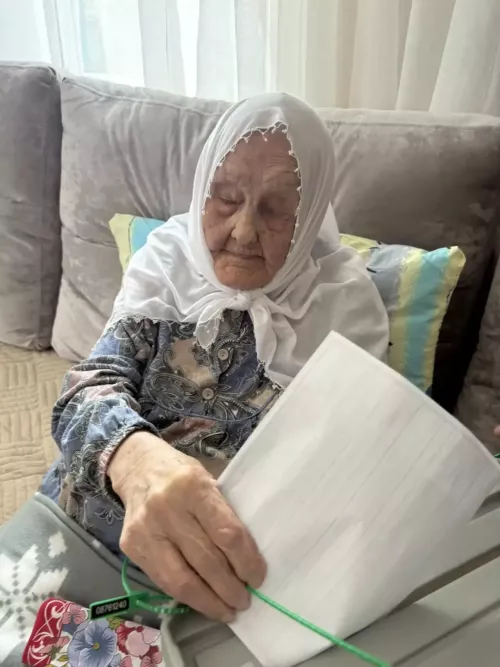 107-летняя участница ВОВ выполнила свой гражданский долг