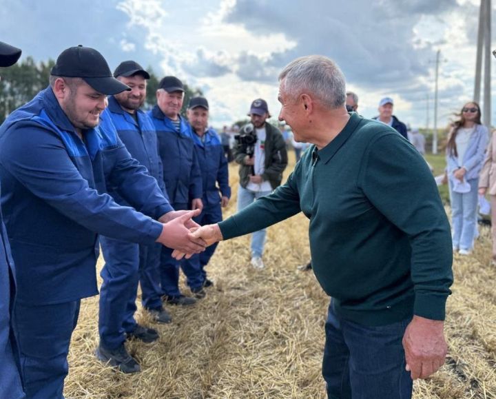 Рабочий визит Минниханова в Ютазинский район