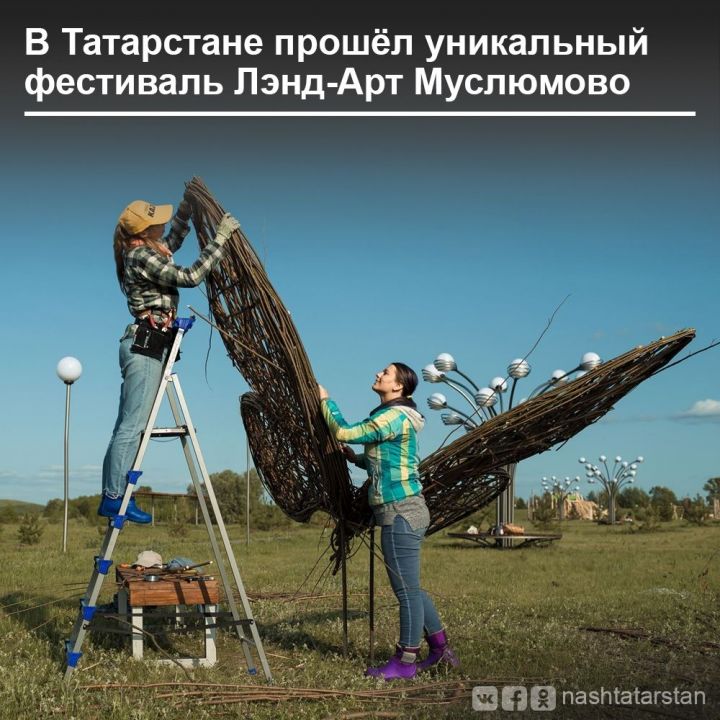 В Татарстане прошел международный творческий фестиваль Лэнд-Арт Муслюмово.