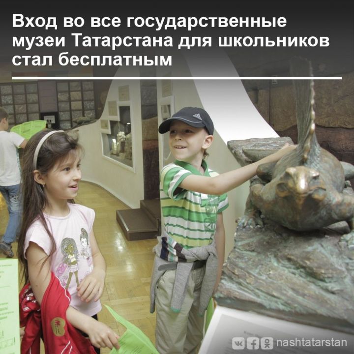 С 1 июня 2019 года вход во все государственные музеи Татарстана для школьников стал бесплатным.