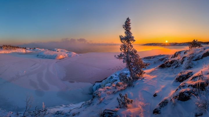 Самые красивые места России зимой