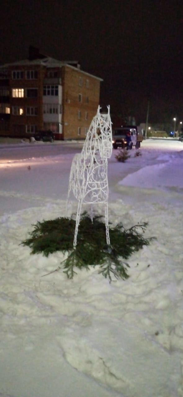 ?⛄С каждым днем краше становится наш поселок