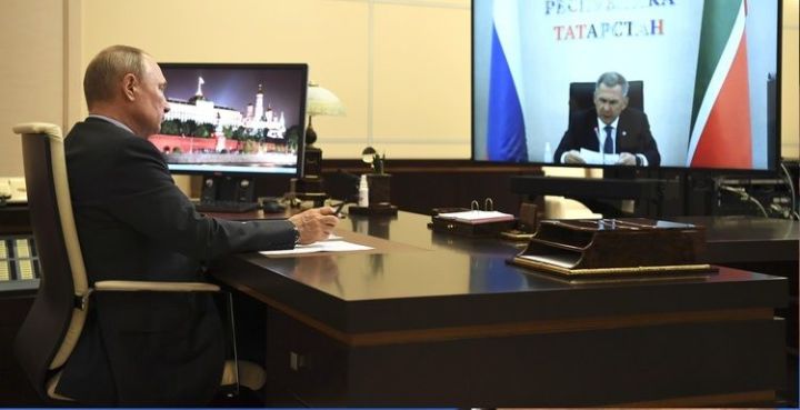 Владимир Путин поддержал выдвижение Рустама Минниханова на новый срок