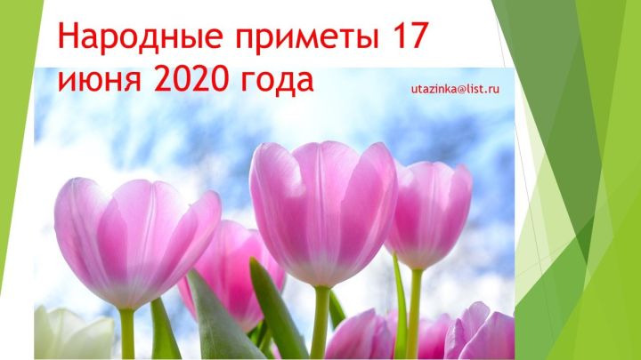 Народные приметы 17 июня 2020 года