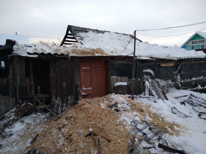 20 января 2021 года в п.г.т. Уруссу в надворной постройке на территории частного домовладения произошел пожар