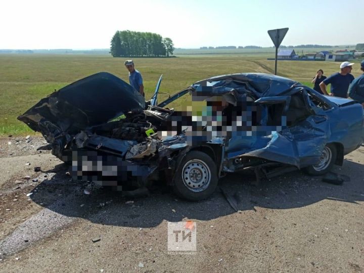 Два человека погибли в ДТП с грузовиком и легковушкой в Татарстане