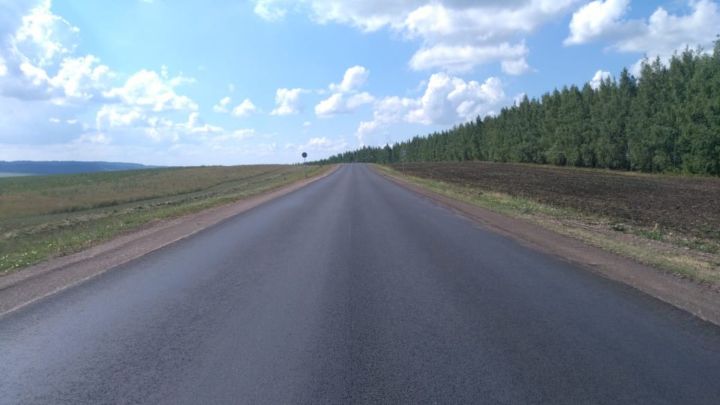 В Ютазинском районе&nbsp;по национальному проекту завершен ремонт&nbsp;дороги Азнакаево – Ютаза – М-5