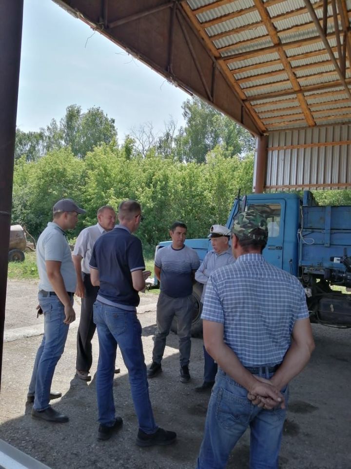 Зерноуборочные комбайны Ютазинского района- на линейке готовности