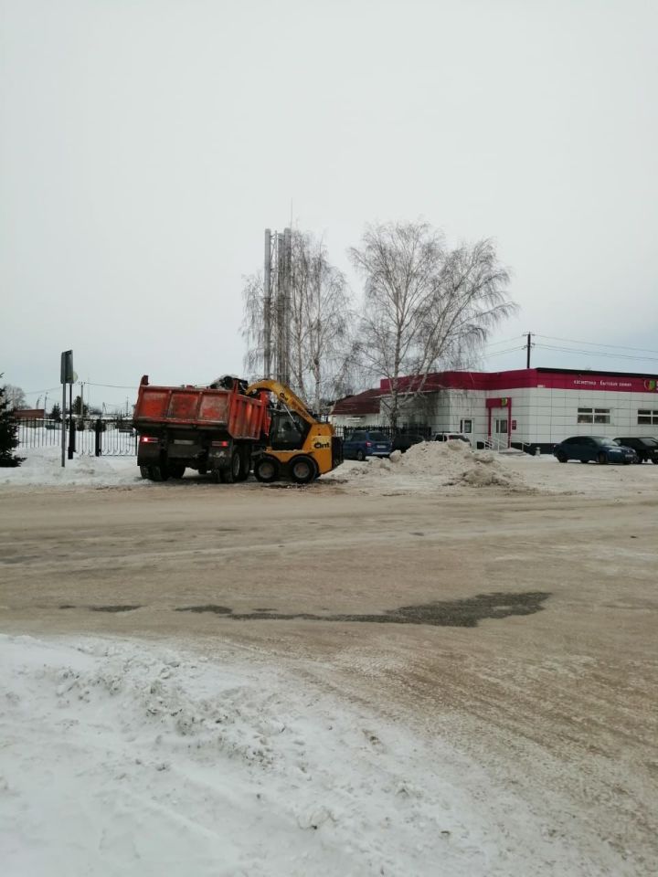 В посёлке Уруссу вывоз снега всегда своевременный