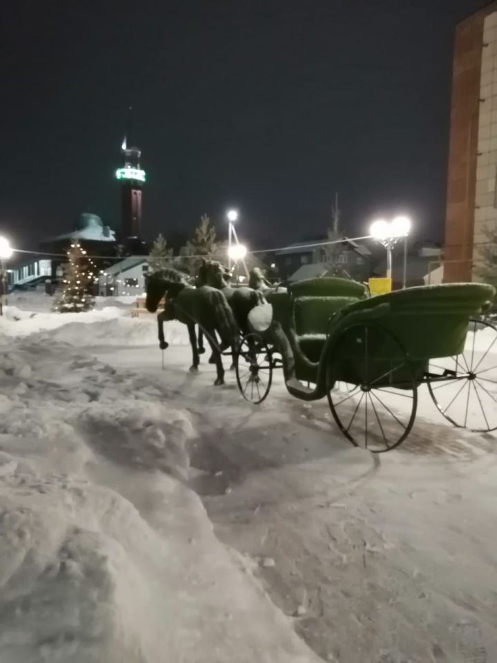 Знамение в небе над поселком Уруссу.