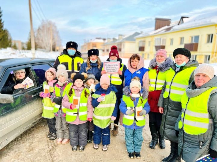 В Татарстане дошколята напомнили водителям, как безопасно перевозить пассажиров в автомобиле