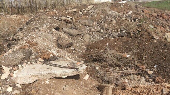 В Азнакаевском районе была обнаружена свалку площадью около десяти соток