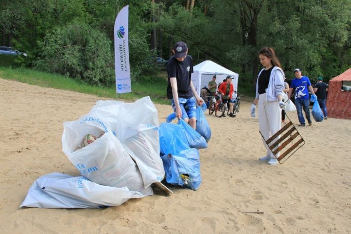 В Казани более 350 человек приняли участие в субботнике на озере Глубоком