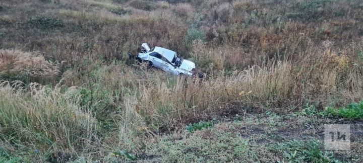 В Татарстане автомобиль вылетел в кювет, пассажир погиб, а водитель сбежал с места аварии