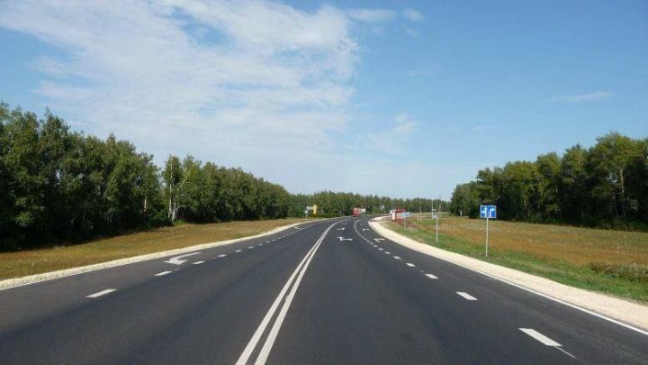 На трассе М5 в Татарстане временно ввели реверсивное движение