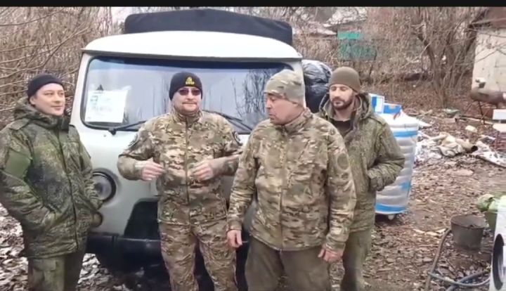 Видеообращение в котором  военнослужащие поблагодарили Ютазинский район район за гуманитарную помощь