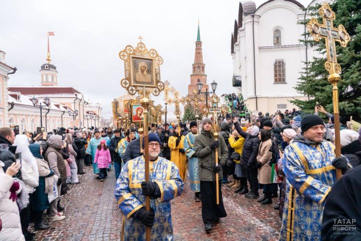 Крестный ход с Казанской иконой Божией Матери прошел в столице Татарстана