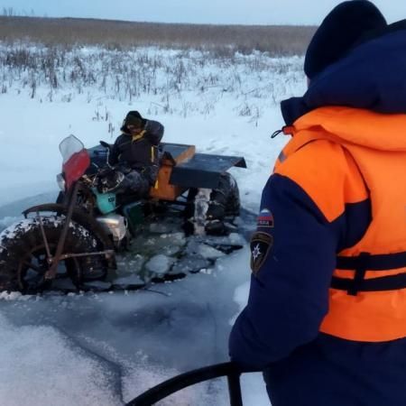 В Татарстане 2 за месяц болотоход с мужчиной провалился под лед