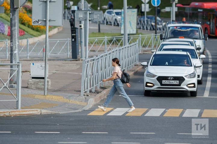 В Казани появятся проекционные пешеходные переходы