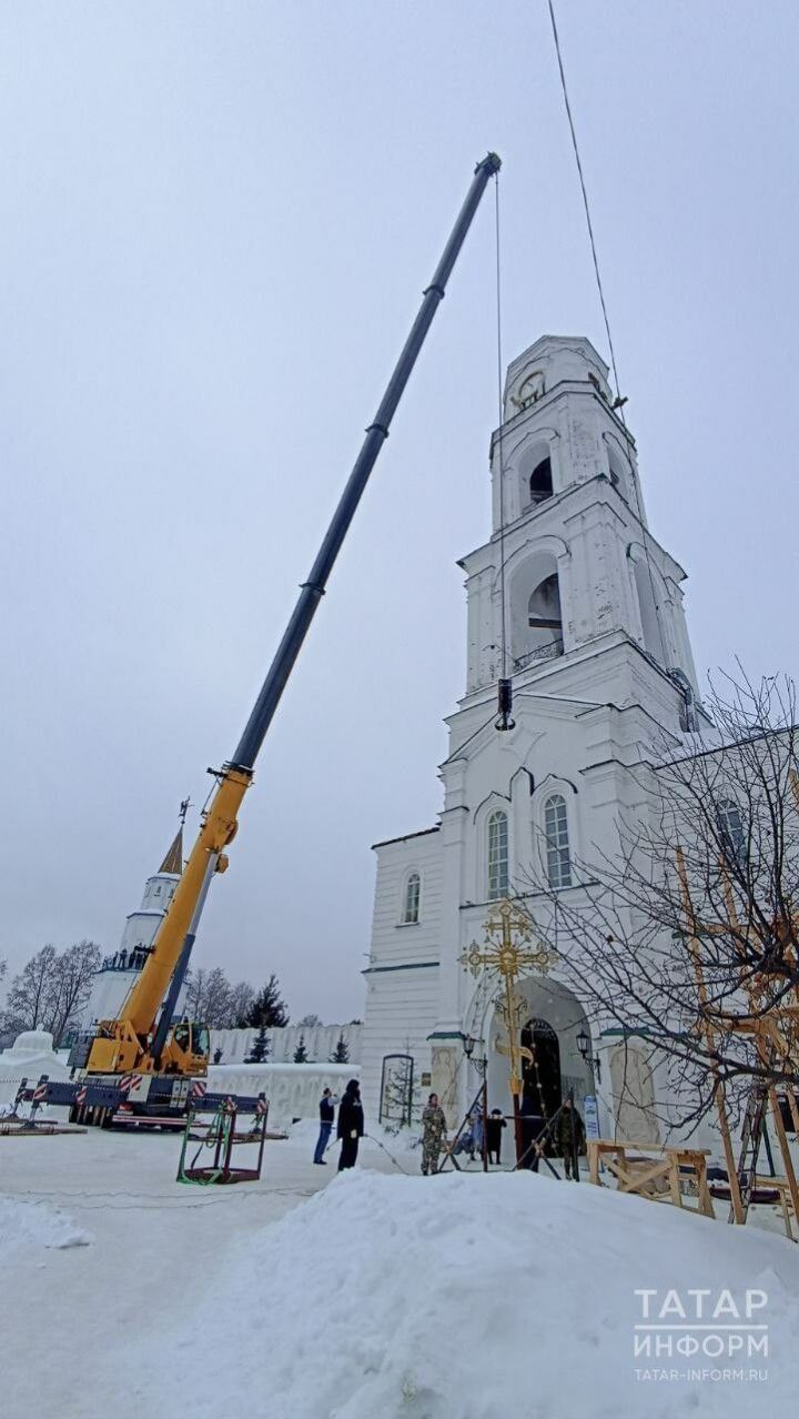 Восстановление купола на колокольне Раифского монастыря