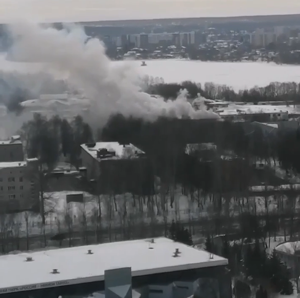 Неисправная проводка стала причиной пожара в Казанском танковом училище