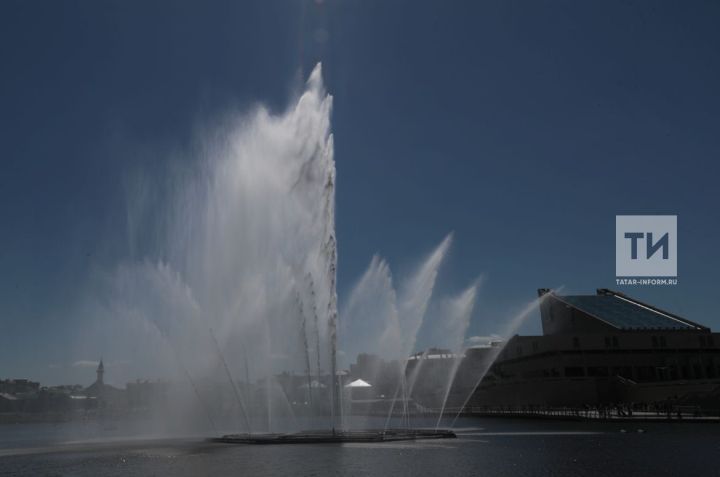 Плавающие фонтаны украсят Казань перед саммитом БРИКС