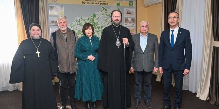 Встреча Управляющего Альметьевской епархии епископа Мефодия  с главой Ютазинского района Аязом Шафигуллиным
