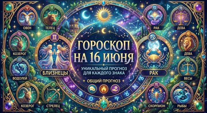 Гороскоп на 16 июня