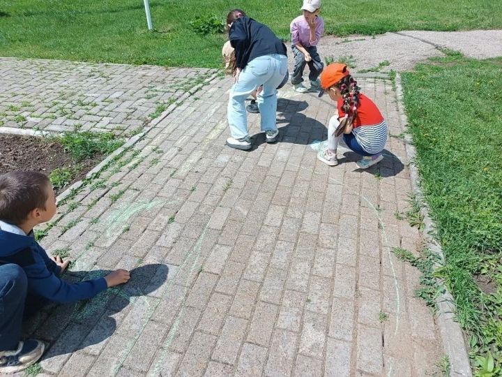 Праздник цвета на сером асфальте