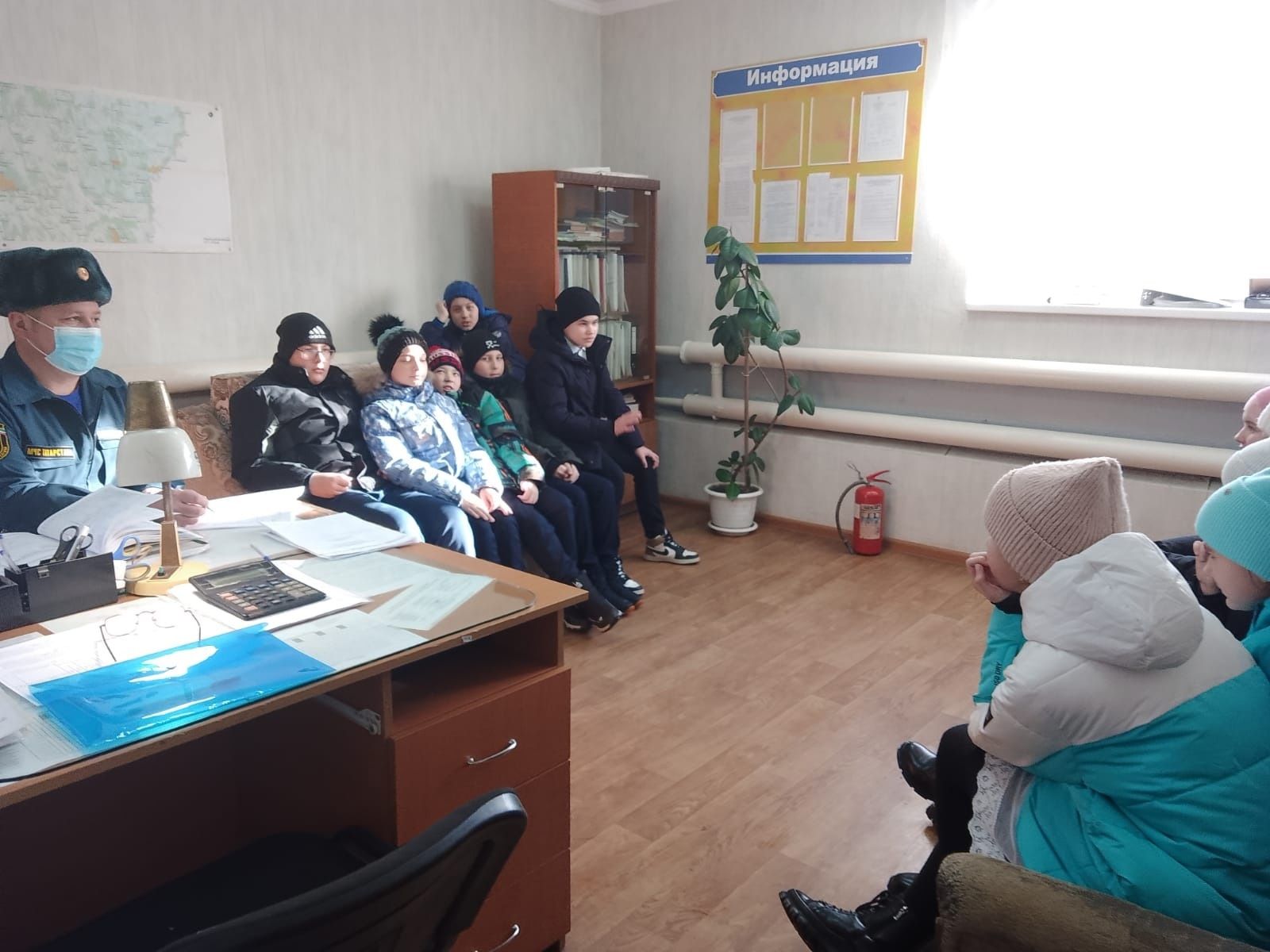 Активисты дружины юных пожарных посетили ГУ «Пожарная охрана»