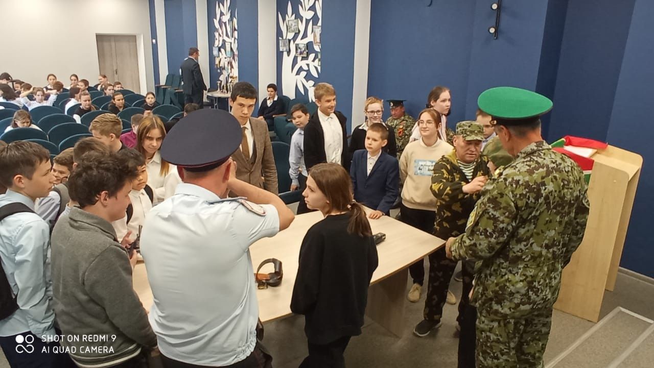 Члены содружества пограничников РТ в Ютазинском районе встретились со школьниками