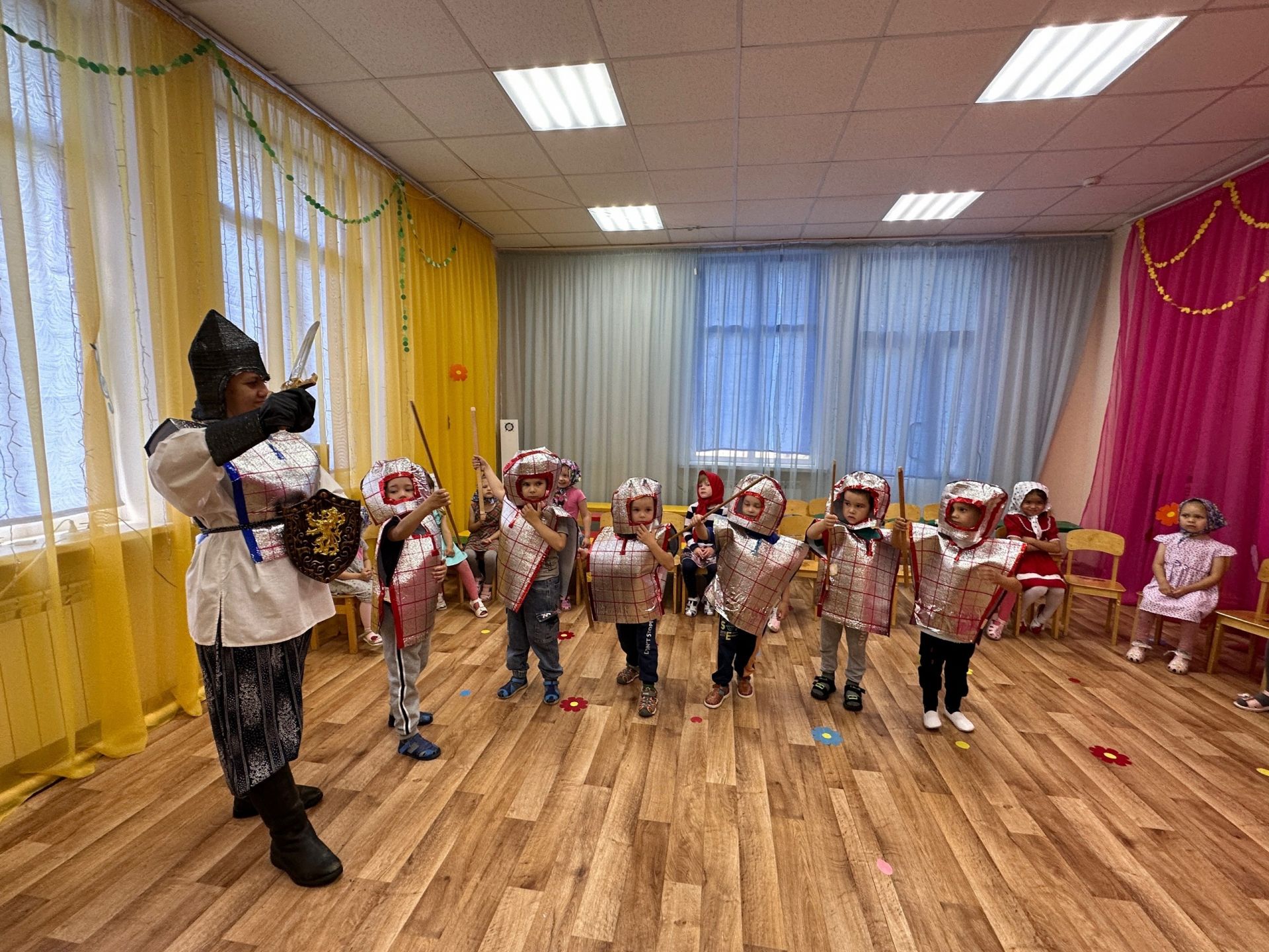 Веселый праздник богатырей прошел в Уруссинском детском саду