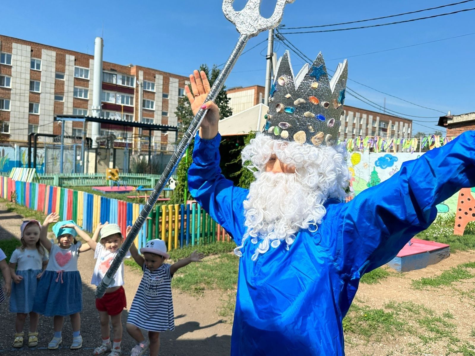В детском саду номер 6 прошел самый долгожданный и мокрый праздник Нептуна!