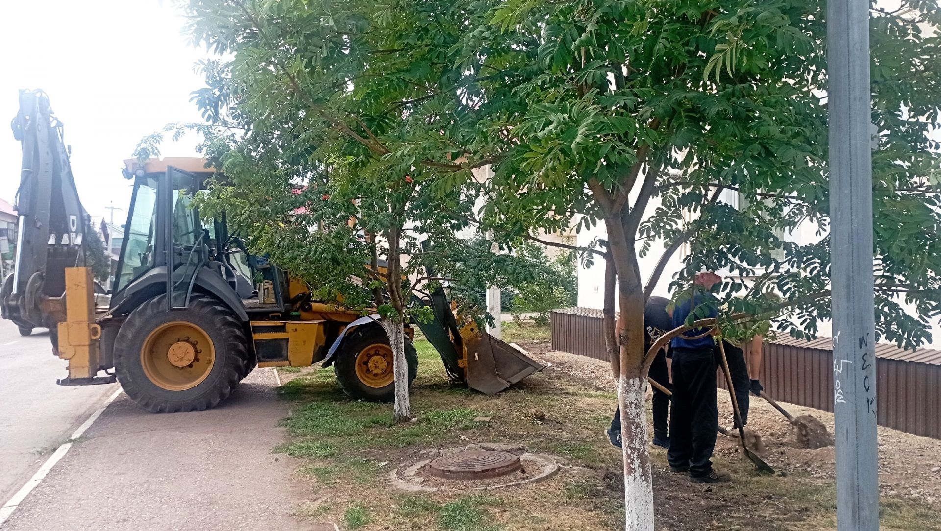 Благоустройство двора в Уруссу