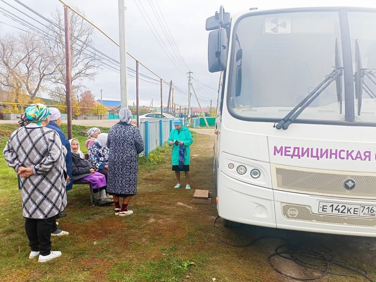 После технического перерыва передвижной флюорограф продолжает работу