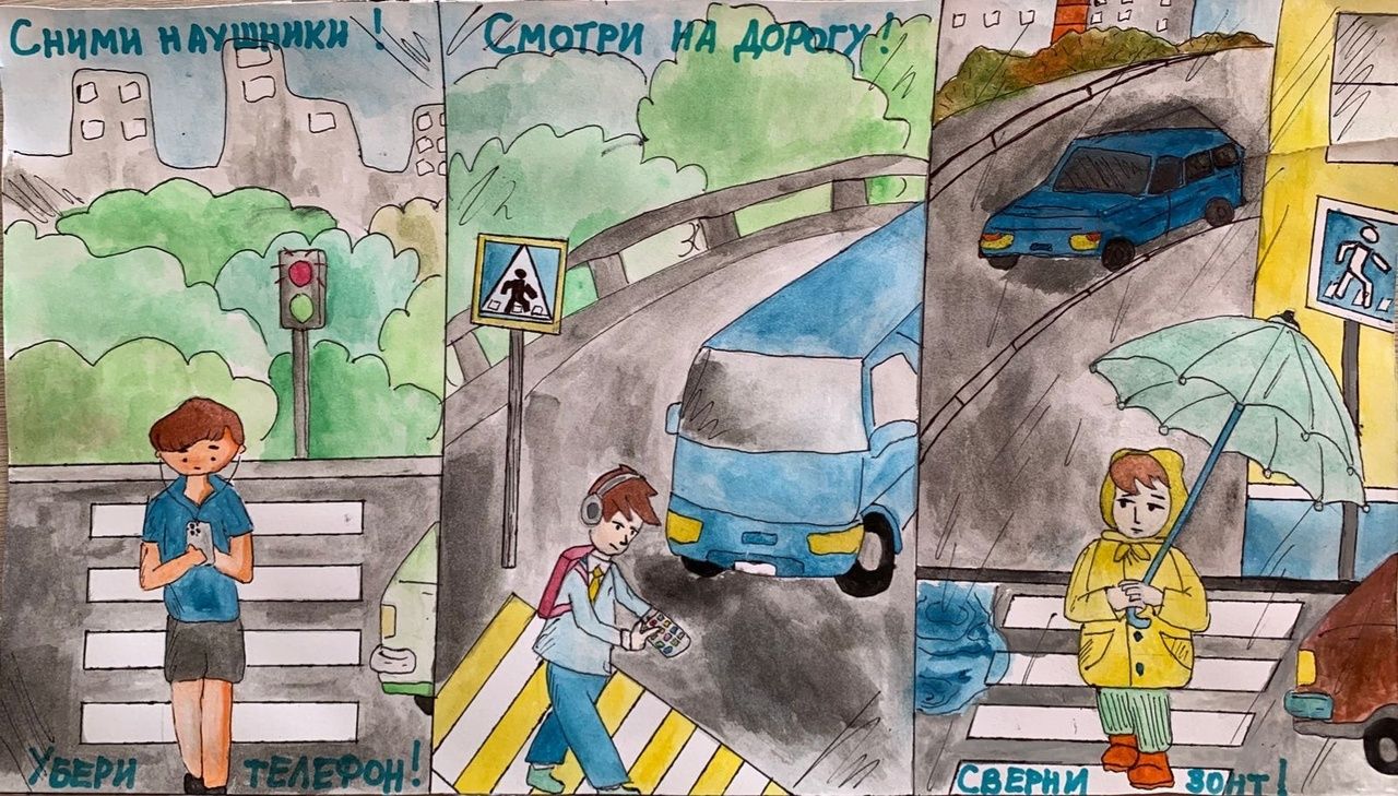 Дымтакские школьники соблюдают правила БДД