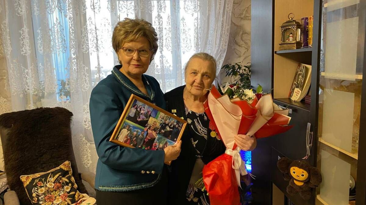 В селе Усады поздравили блокадницу, которая пережила 872 дня осады Ленинграда
