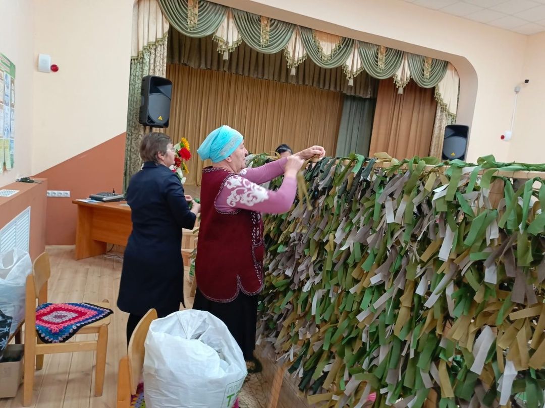 Тепло рук в маскировочной сети