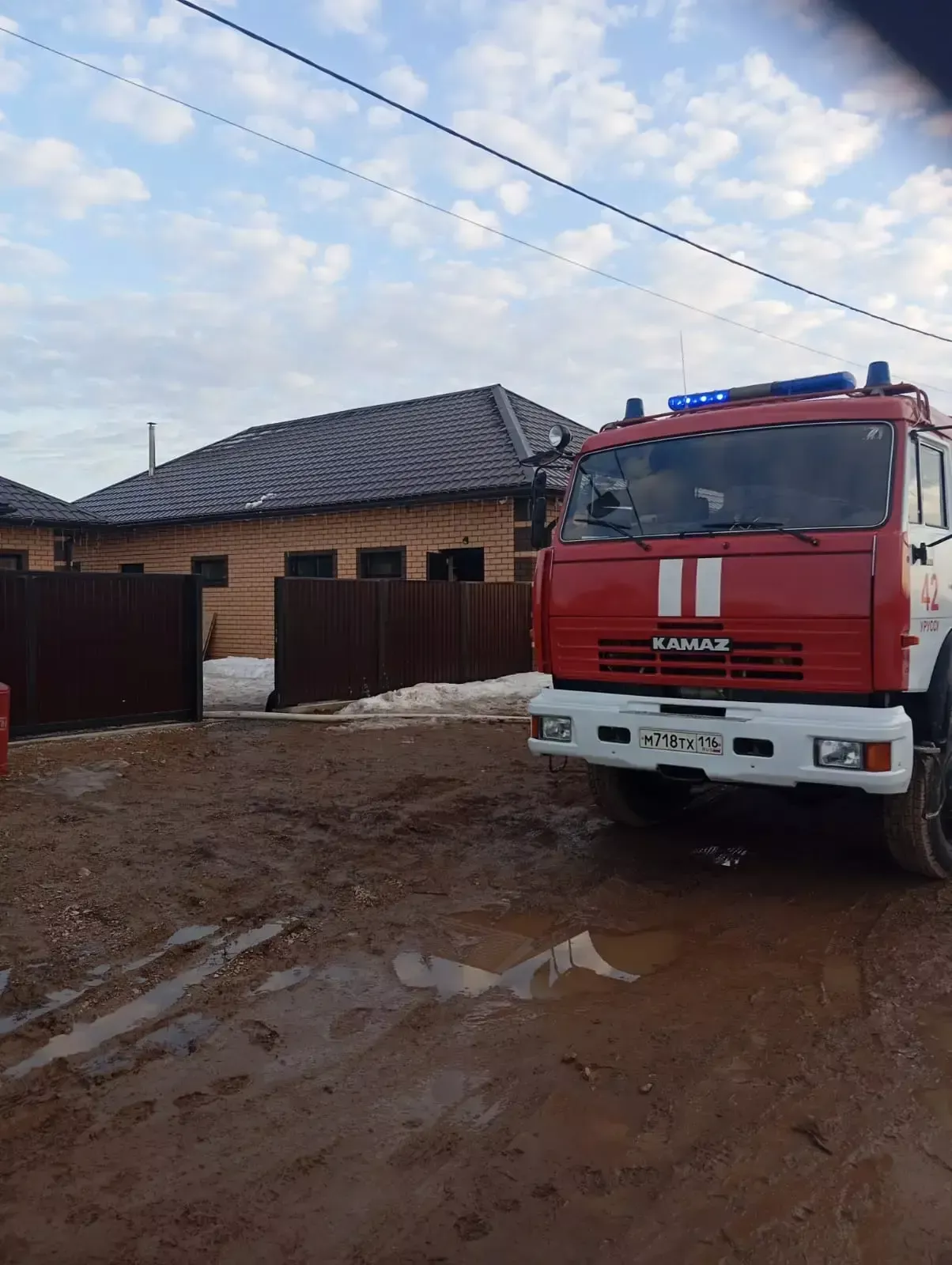 Сегодня в  Абсалямово произошел пожар