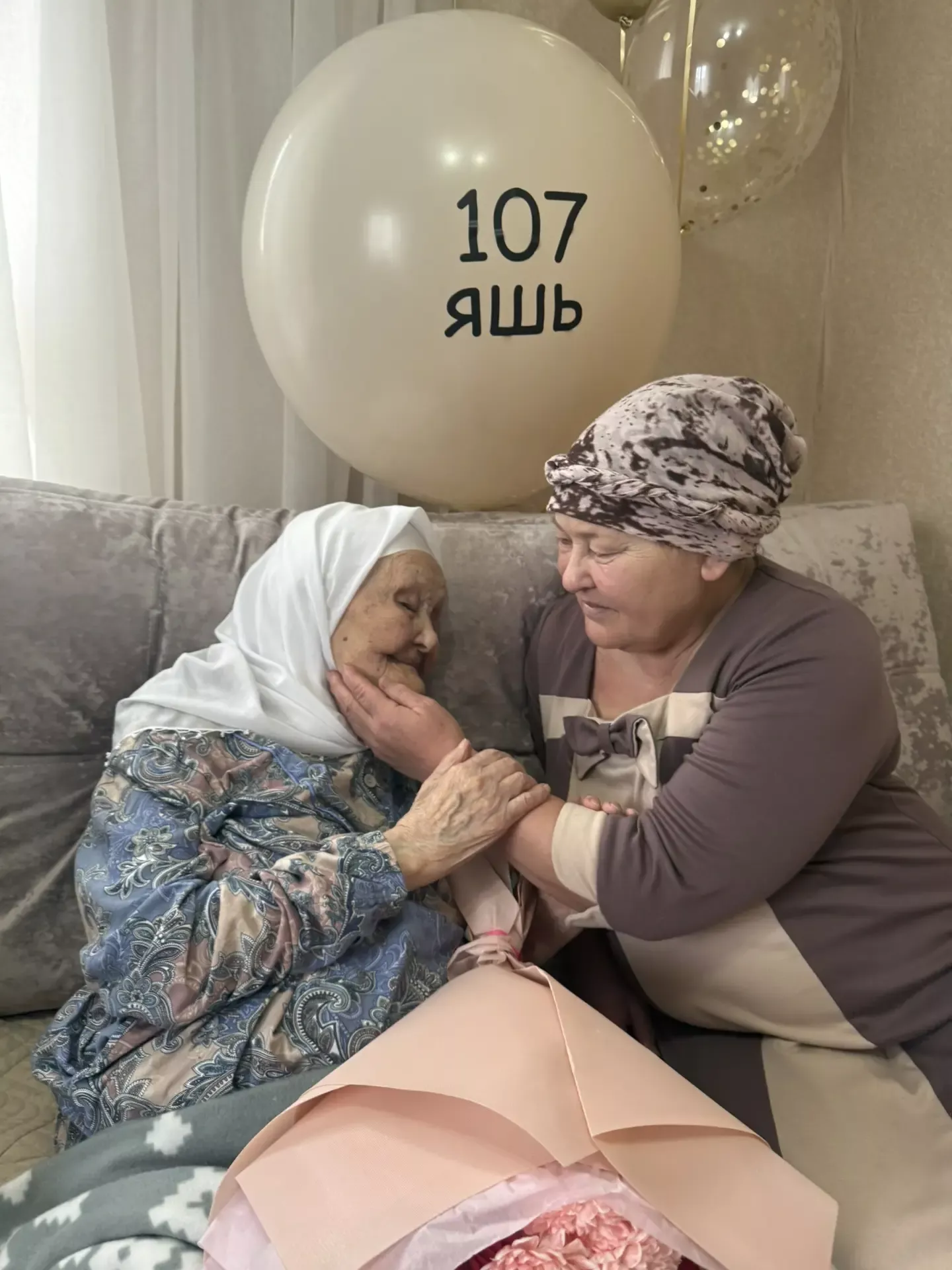 Долгожительница, участница Великой Отечественной войны  Мухтарама Хаертдинова из села Ютаза встретила 107-ую весну