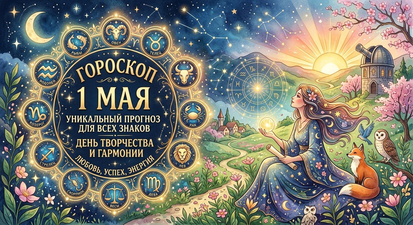 Гороскоп на 1 мая: день новых возможностей