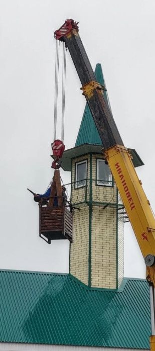 В мечети Яссы-Тугая установлен минарет