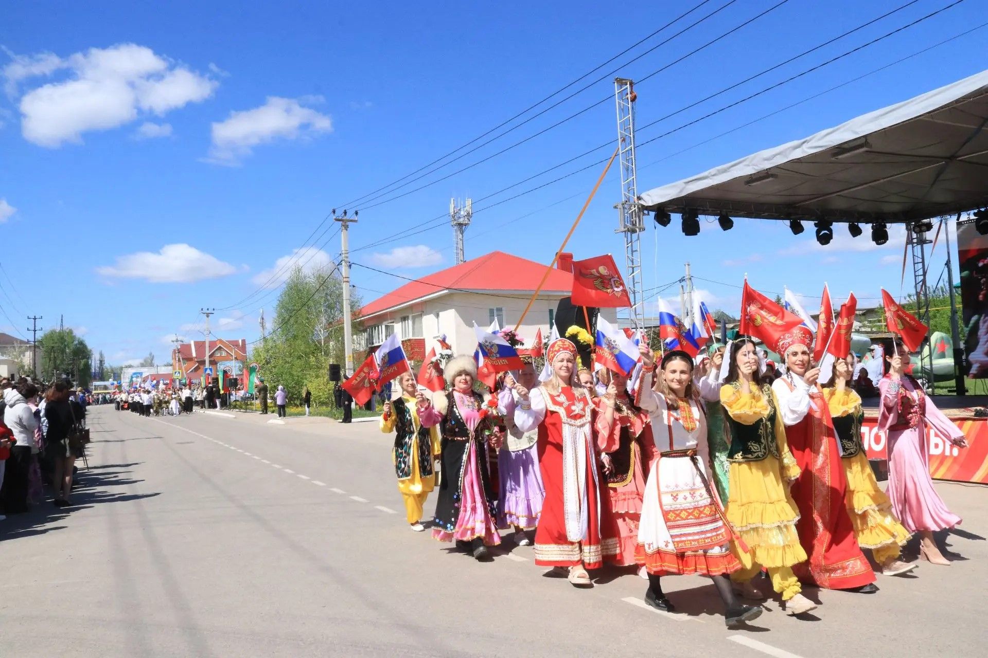 Бессмертный строй Победы – в Уруссу