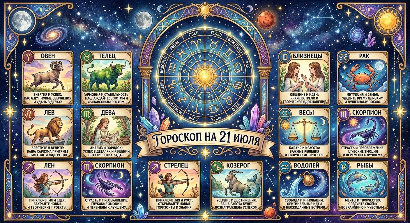 Гороскоп дня: советы звёзд для всех знаков