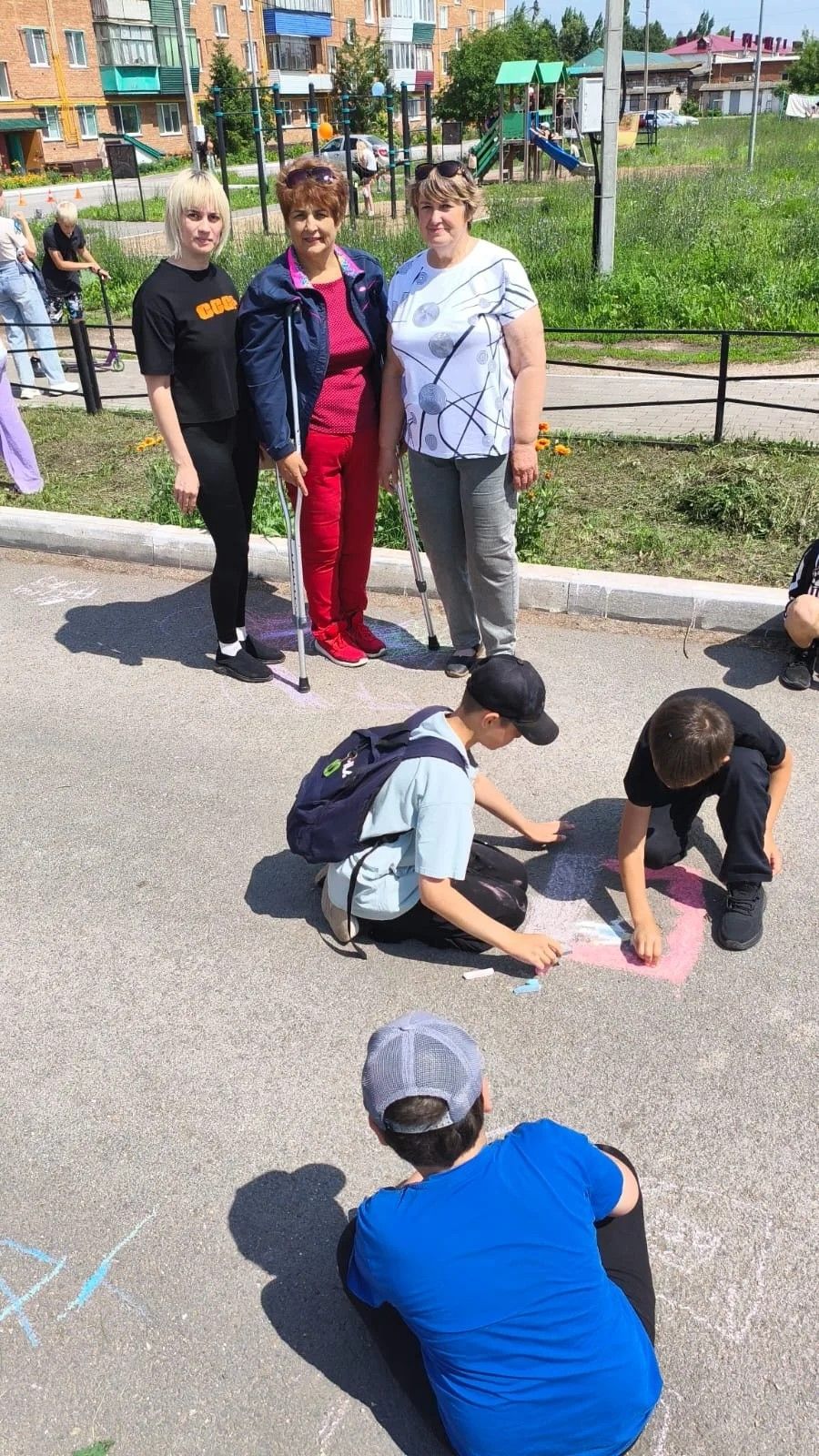 Веселый детский Сабантуй во дворе