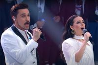Калимуллина и Билан исполнили гимн России на церемонии открытия Игр будущего