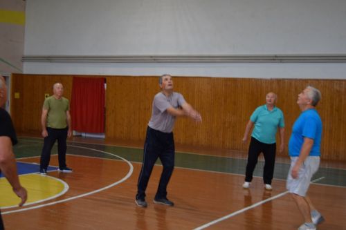 Соревнование по волейболу, посвящённое декаде Дня пожилых людей, прошло в СОК «Олимп»