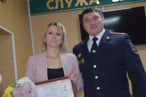 Стражи порядка района принимали поздравления по случаю своего профессионального праздника